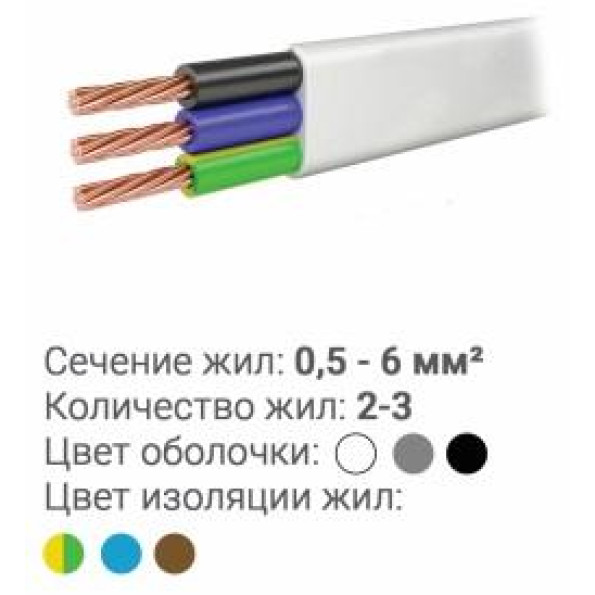 Шнур мідний ШВВП 2х0,75 (КУ) черный -
Фото 2 Шнур мідний ШВВП 2х0,75 (КУ) черный -
Фото 2