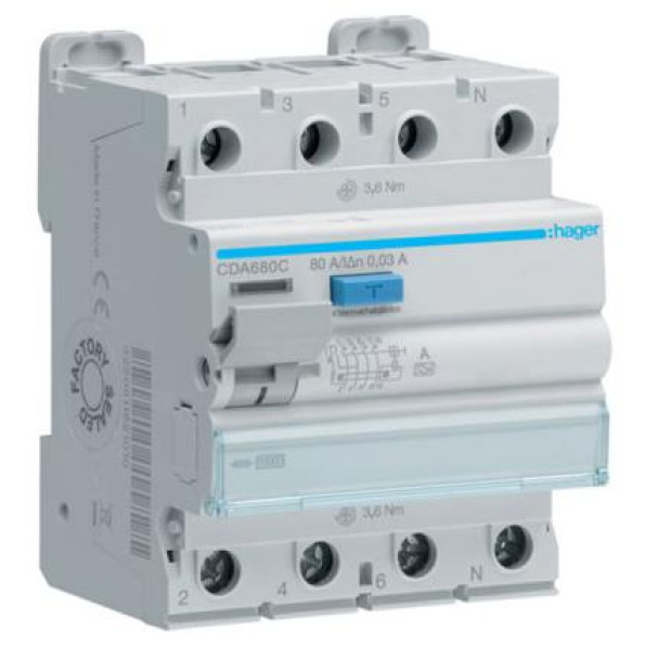 ПЗВ 4x80 A, 30 mA, A, 4м ПЗВ 4x80 A, 30 mA, A, 4м