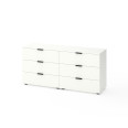 Комод на 6 ящиков Белый