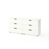 Комод на 6 ящиков Белый