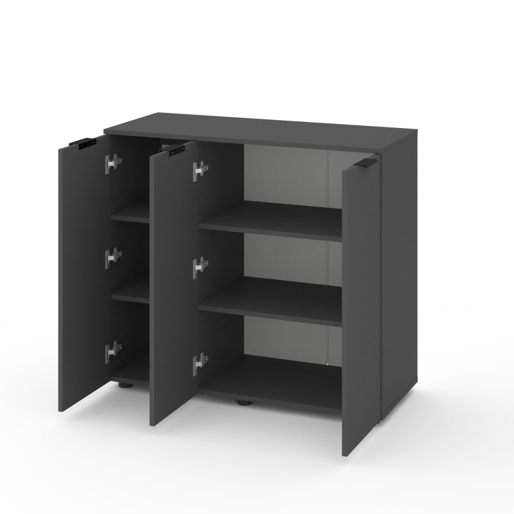 Комод на три двери Антрацит - Фото 2