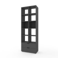 Шафа стелаж із двома висувними шухлядами Антрацит