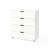 Комод на четыри ящика Белый