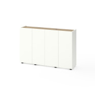 Комод на четыре двери Белый-Дуб Артизан