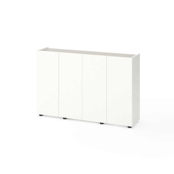 Комод на четыре двери Белый-Кашемир