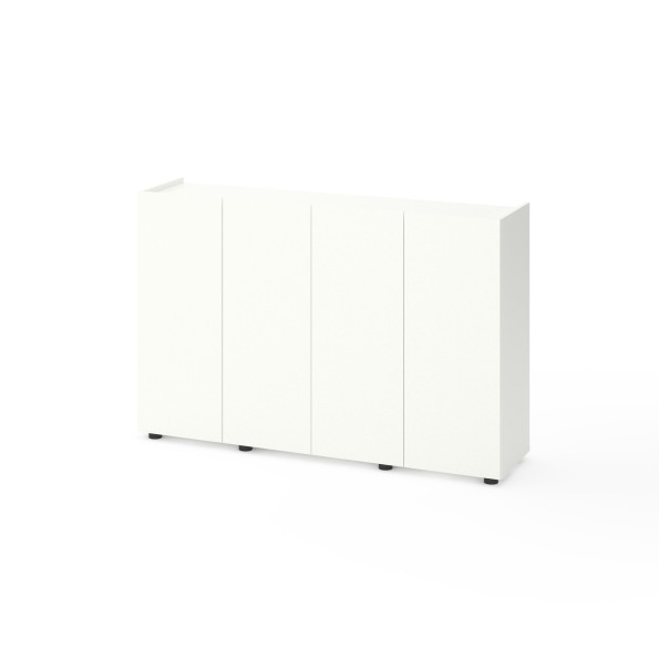 Комод на четыре двери Белый