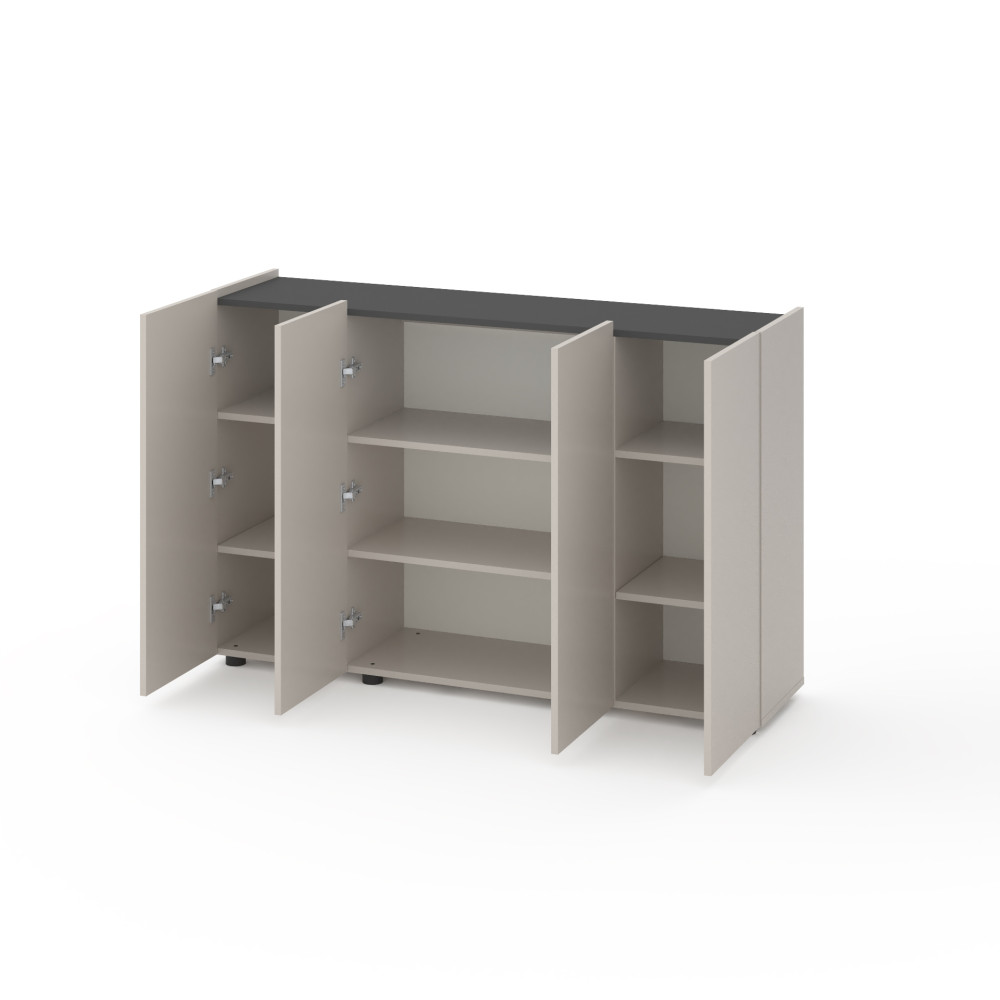 Комод на четыре двери Кашемир-Антрацит - Фото 2