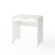 Стіл письмовий з висувною полицею 120х55х76 см Білий