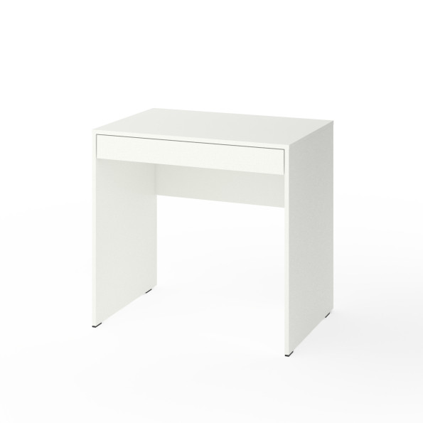Стол письменный с выдвижной полкой 120х55х76 см Белый