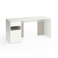 Стіл з тумбою зліва 160х60х76 см Білий-Кашемір