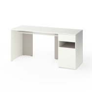 Стіл з тумбою праворуч 160х60х76 см Білий-Кашемір