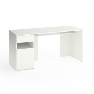 Стіл з тумбою зліва 160х60х76 см Білий