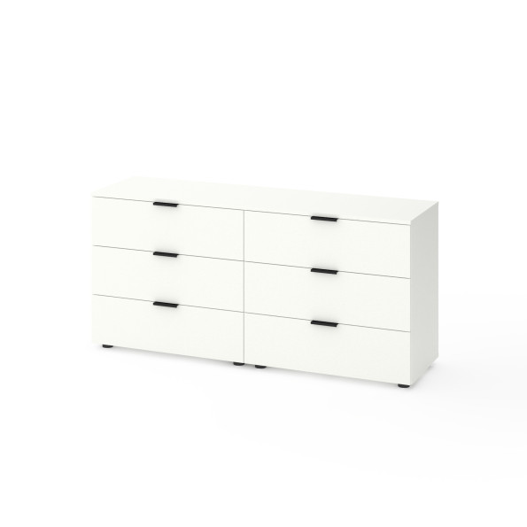 Комод на 6 ящиков Белый -
                                                        Фото 1