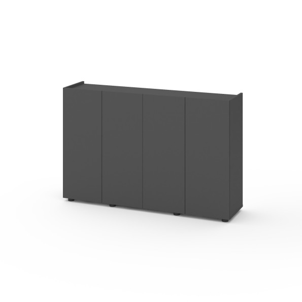 Комод на четыре двери Антрацит