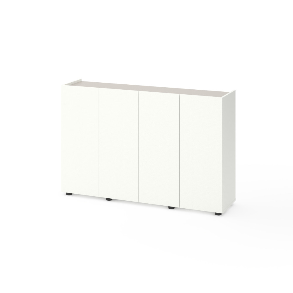 Комод на четыре двери Белый-Кашемир - Фото 1