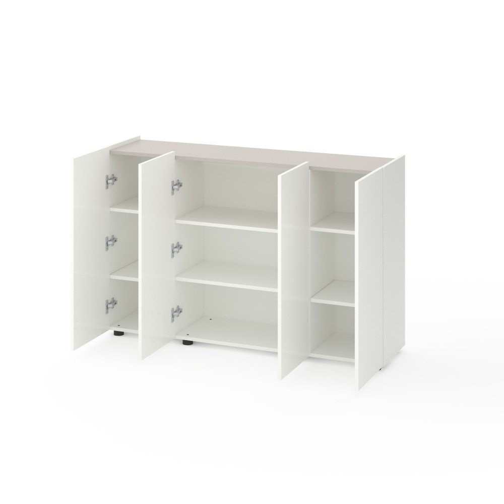 Комод на чотири двері Білий-Кашемір - Фото 2