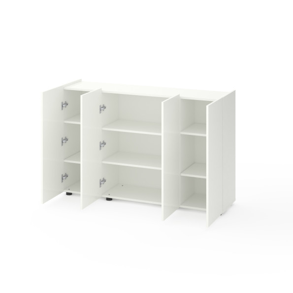 Комод на четыре двери Белый -
                                                        Фото 2