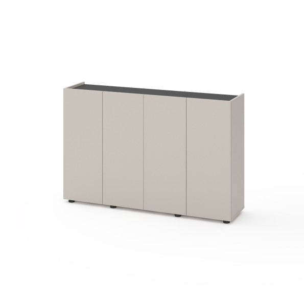 Комод на четыре двери Кашемир-Антрацит -
                                                        Фото 1