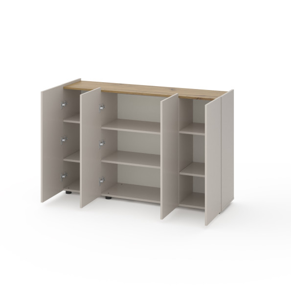 Комод на четыре двери Кашемир-Дуб Артизан -
                                                        Фото 2