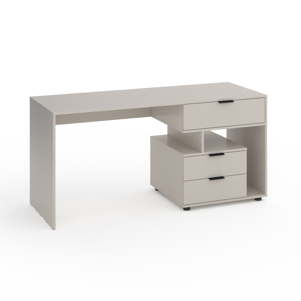 Стіл з 3 висувними ящиками праворуч 160х60х76 см Кашемір - Фото 1