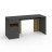 Стіл з тумбою зліва 160х60х76 см Антрацит-Дуб Артизан