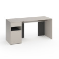 Стіл з тумбою зліва 160х60х76 см Кашемір-Антрацит