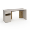 Стіл з тумбою зліва 160х60х76 см Кашемір-Дуб Артизан
