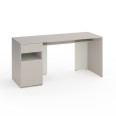 Стіл з тумбою зліва 160х60х76 см Кашемір-Білий