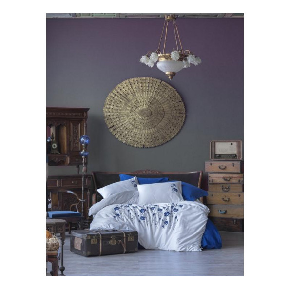 Комплект постельного белья Cotton Box Сатин с вышивкой Lona 200x220