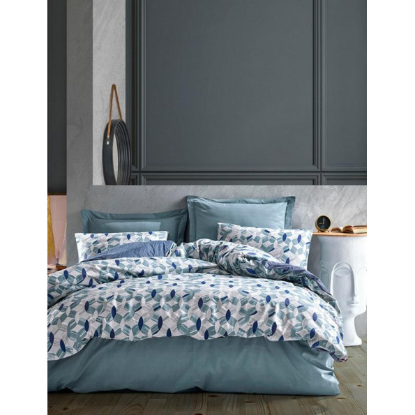 Комплект постельного белья Cotton Box Minimal Tory Mavi 200x220 Комплект постельного белья Cotton Box Minimal Tory Mavi 200x220