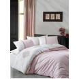 Комплект постельного белья с вышивкой Cotton Box Carel Pudra 200x220
