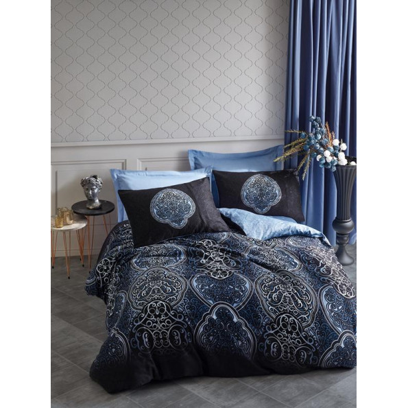 Комплект постельного белья Cotton Box Glory Mavi 200x220 Комплект постельного белья Cotton Box Glory Mavi 200x220