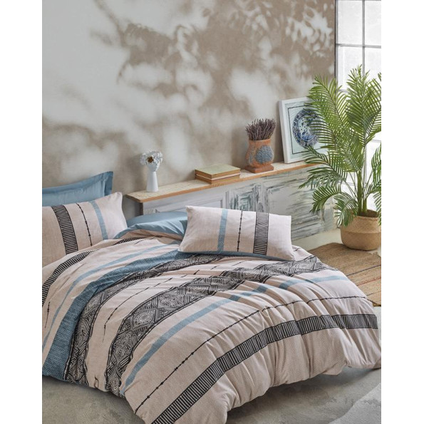 Комплект постільної білизни Cotton Box Ethnic Misti Mint 200x220
