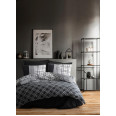 Комплект постільної білизни Cotton box Masculine Carlos Siyah 200x220
