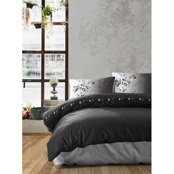 Комплект постільної білизни Cotton box Candy Daren Siyah 200x220