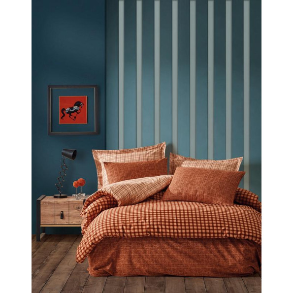 Комплект постельного белья Cotton box Modern Rane Kahve 200x220