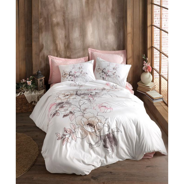 Комплект постільної білизни Cotton box Loving Pembe 200x220