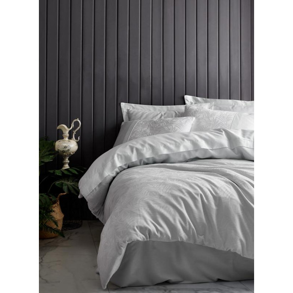 Комплект постільної білизни Cotton Box Jakarli Leaf Buz Mavi 200x220