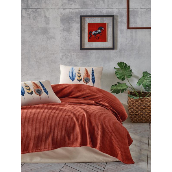 Пике Cotton box Bond Plumy Kiremit 220х230