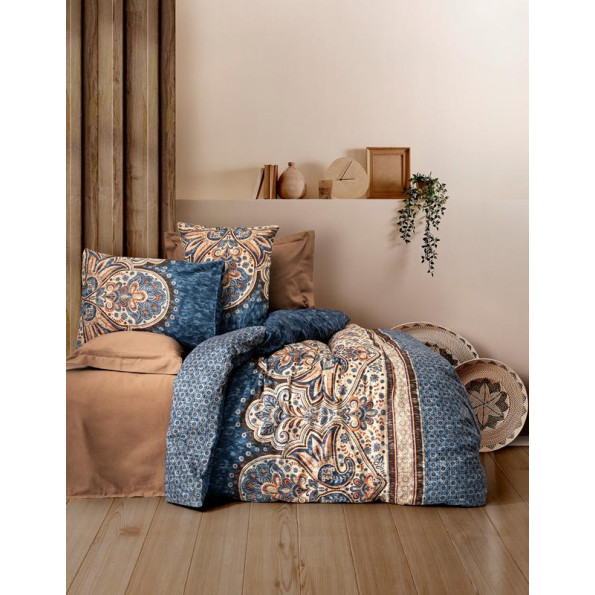 Комплект постельного белья Cotton Box Ezra Kahve 200x220