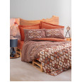 Комплект постільної білизни Cotton Box Ethnic Belize Kahve 200x220