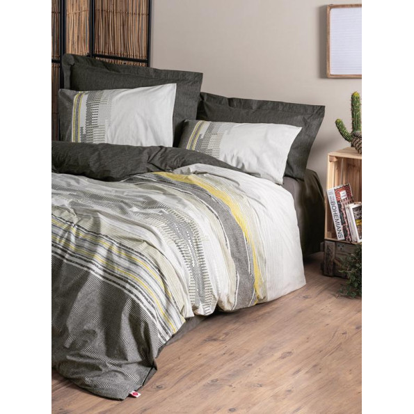 Комплект постельного белья Cotton Box Toprak Taron Vizon 200x220