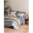 Комплект постільної білизни Cotton Box Toprak Asel Antrasit 200x220