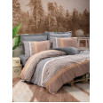 Комплект постільної білизни Cotton Box Toprak Vertu Antrasit 200x220