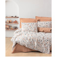 Комплект постільної білизни Cotton Box Minimal Oniks Karamel 200x220