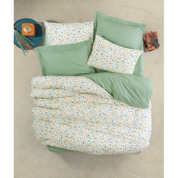 Комплект постельного белья Cotton Box Petite Lola Yesil 200x220