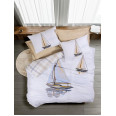 Комплект постільної білизни Cotton Box Maritime Wind Bej 200x220