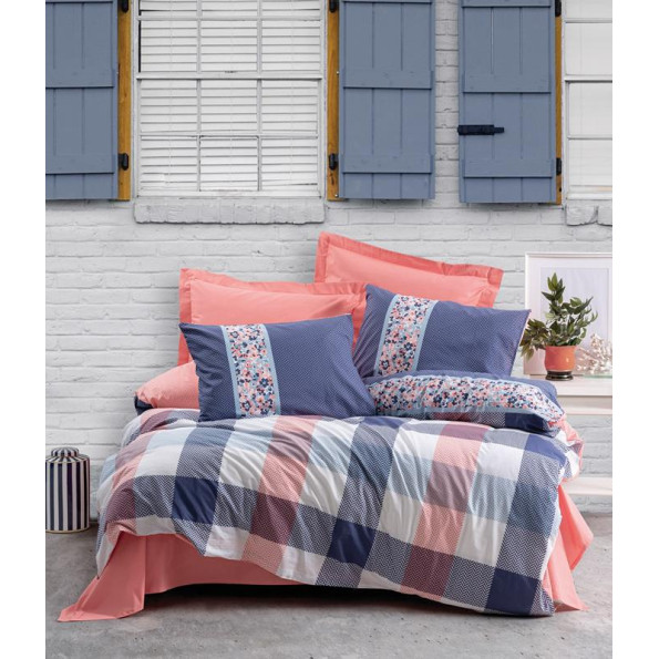 Комплект постільної білизни Cotton box Cielo Mercan 200x220