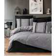 Комплект постельного белья Cotton Box Plain Bitter Gri Siyah 200x220