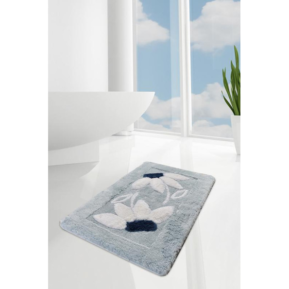 Коврик для ванной Chilai Home Daisy Mavi 60x100 см Коврик для ванной Chilai Home Daisy Mavi 60x100 см